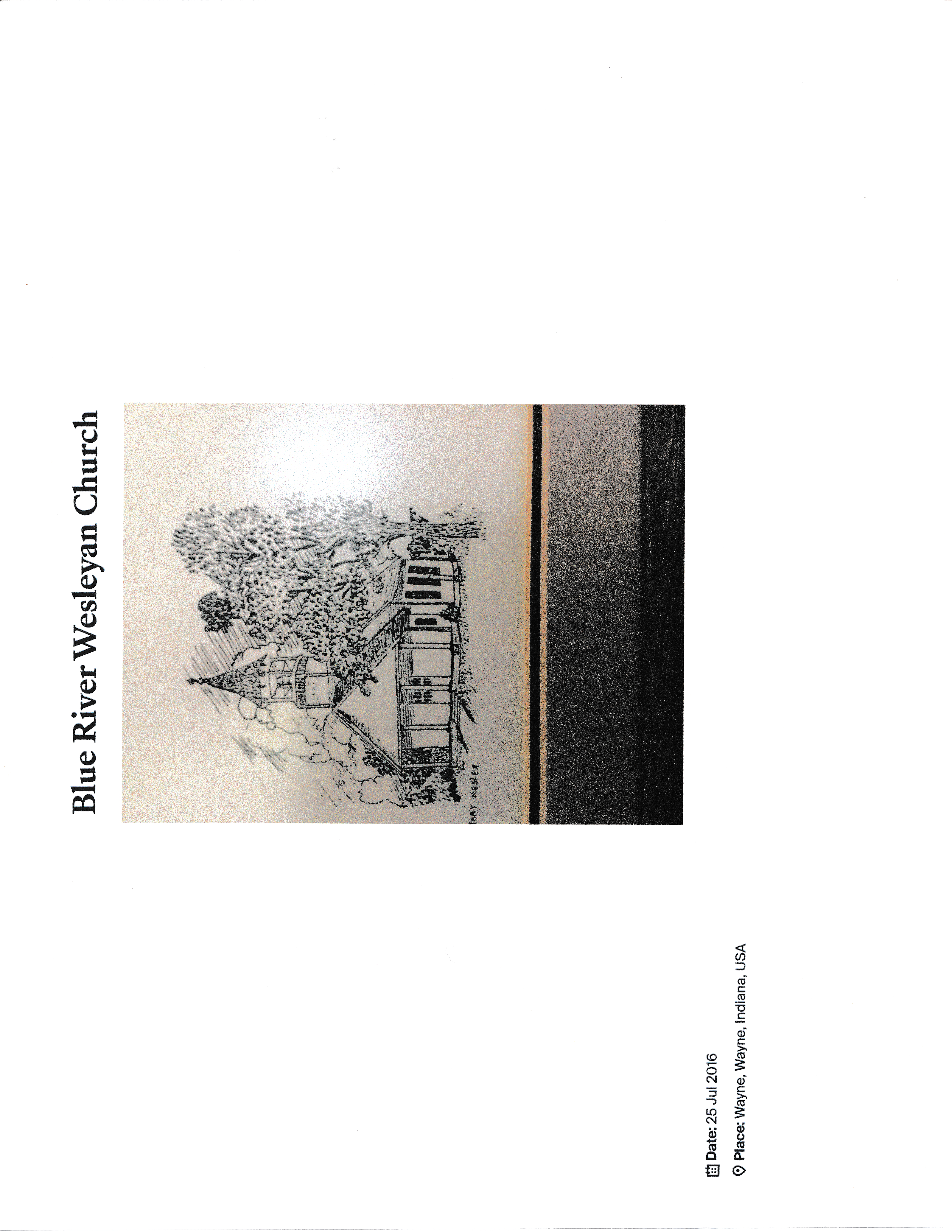 One of Mary's drawings — she was a talented artist