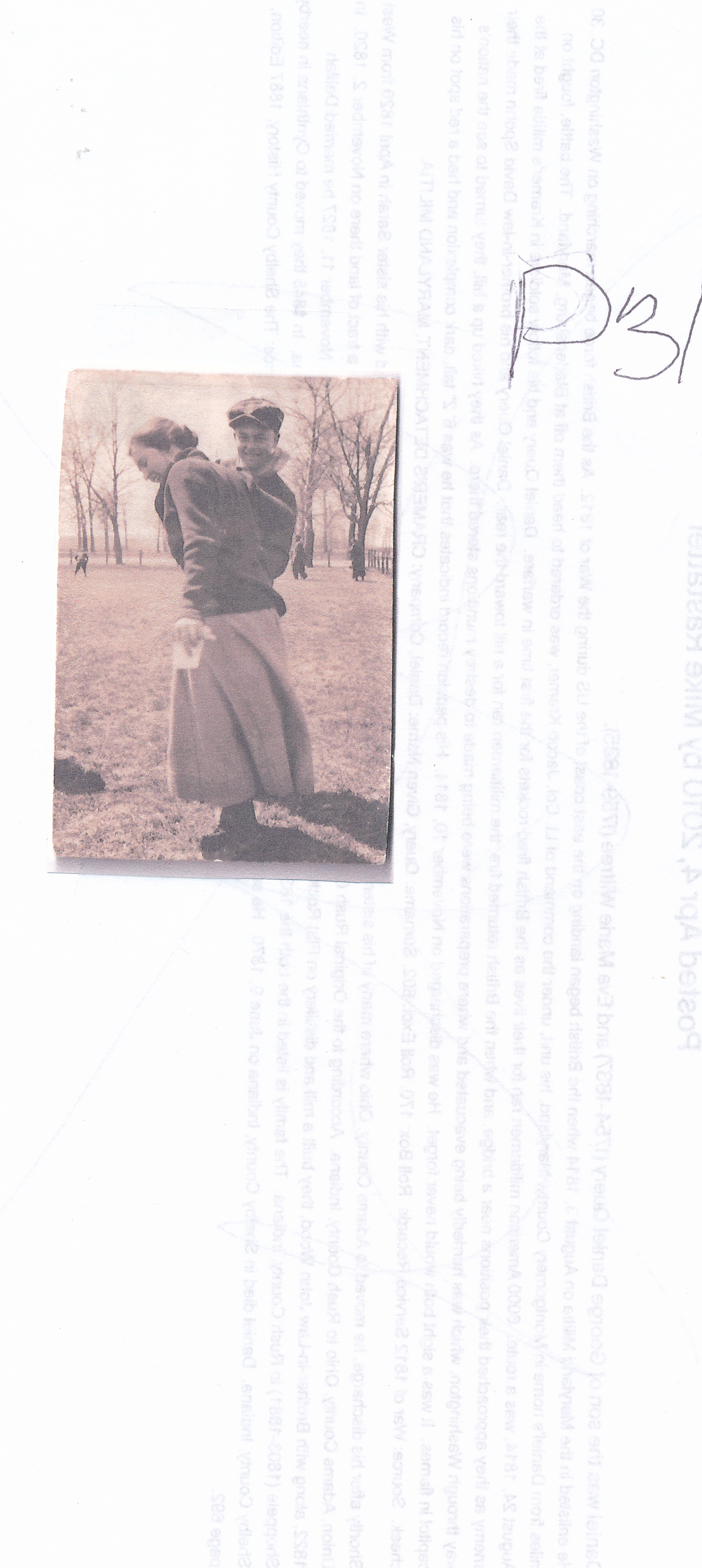 Clarence and Mary before leaving for Houghton College