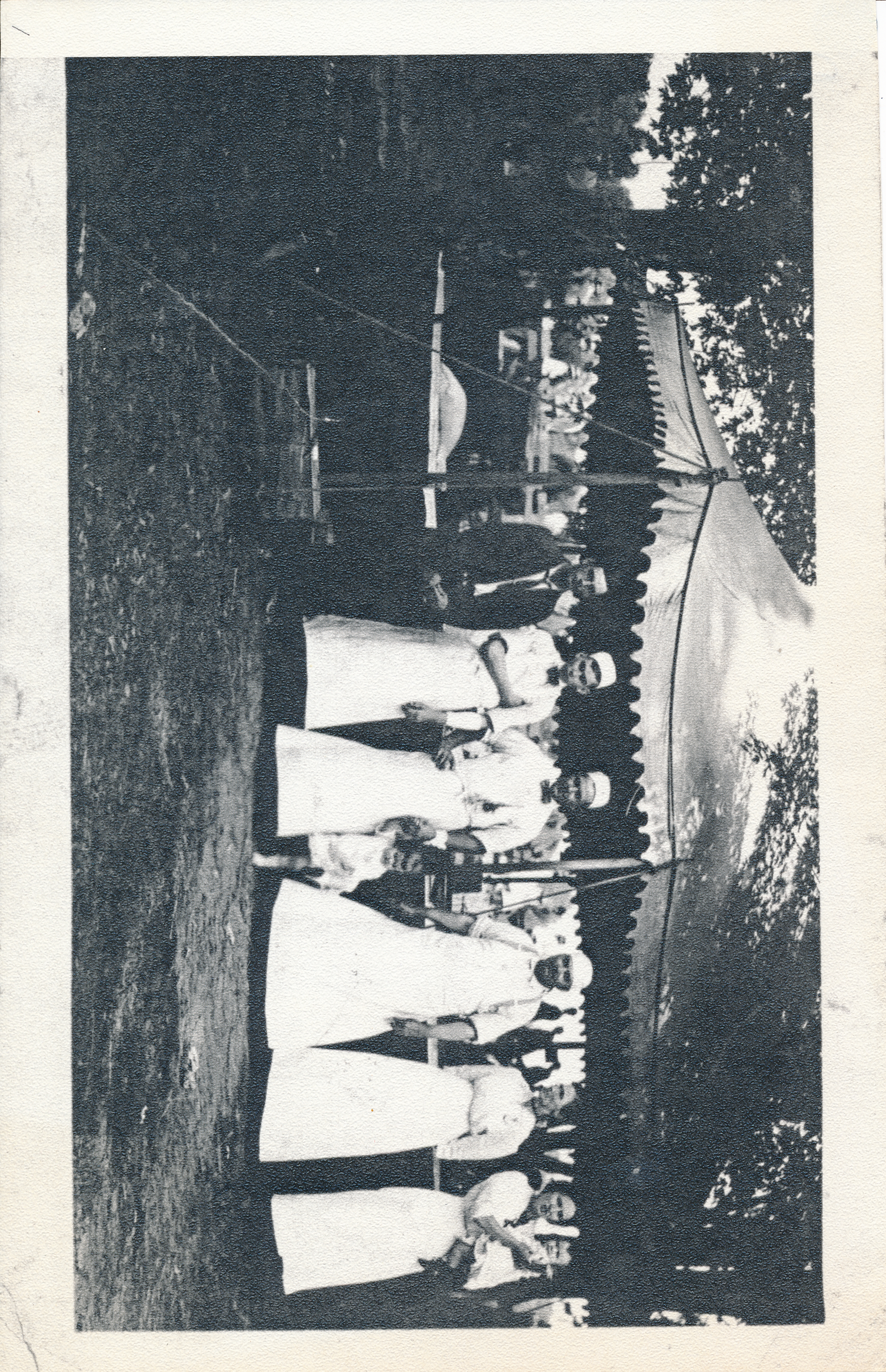 Samuel Fessler and family at the Shelby County Fair, ~1915 — (Left to right) sons Harry, Maurice, George with daughter Jeanette, Samuel, Indiana & George's wife Faye with daughter Neva