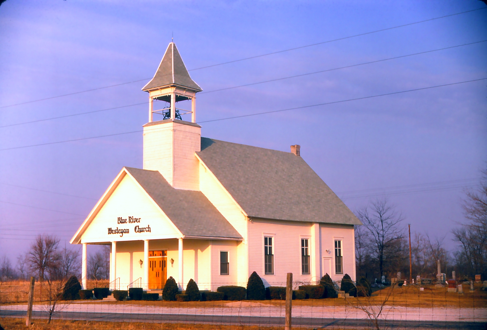 Blue River Wesleyan Methodist Church, built 1854