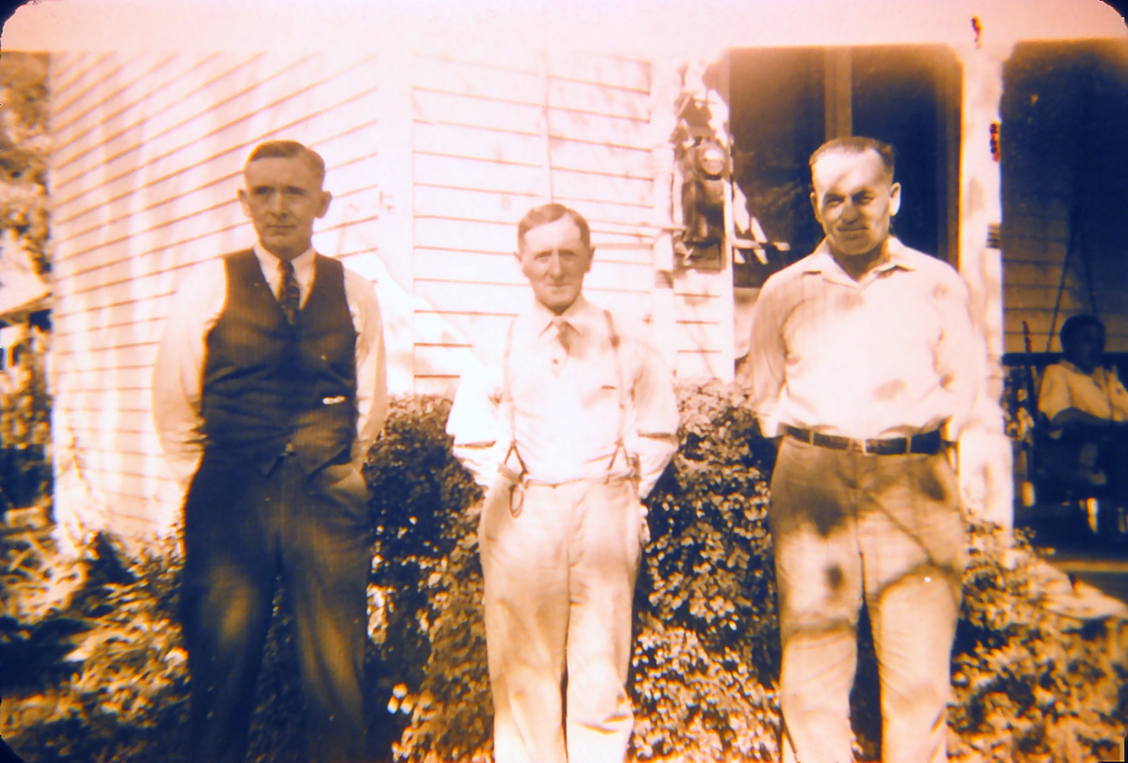 The boys — Chet (in the dark vest), Charlie & Clarence