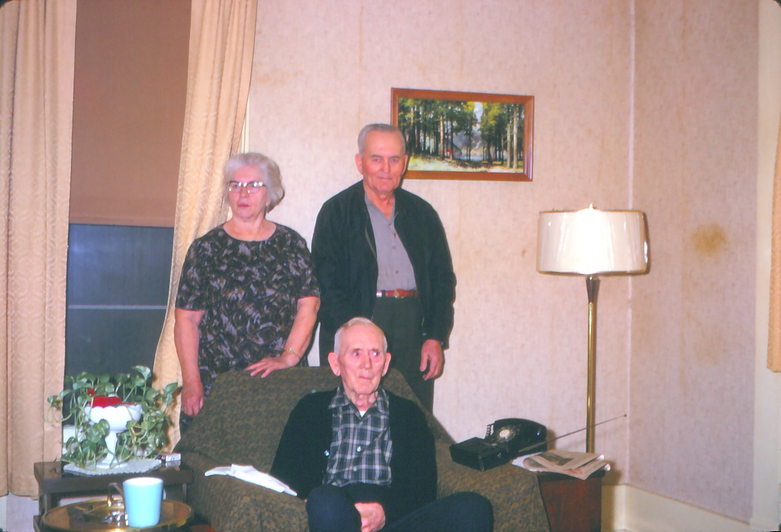 March 1970, taken at Mary's house — Mary, Clarence & Chester