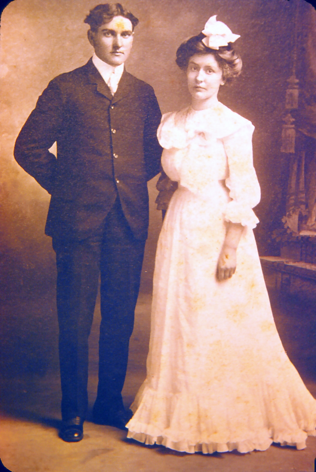 Emma Josephine Northam (born March 14, 1880) with husband Earl Cicero Rigsbee