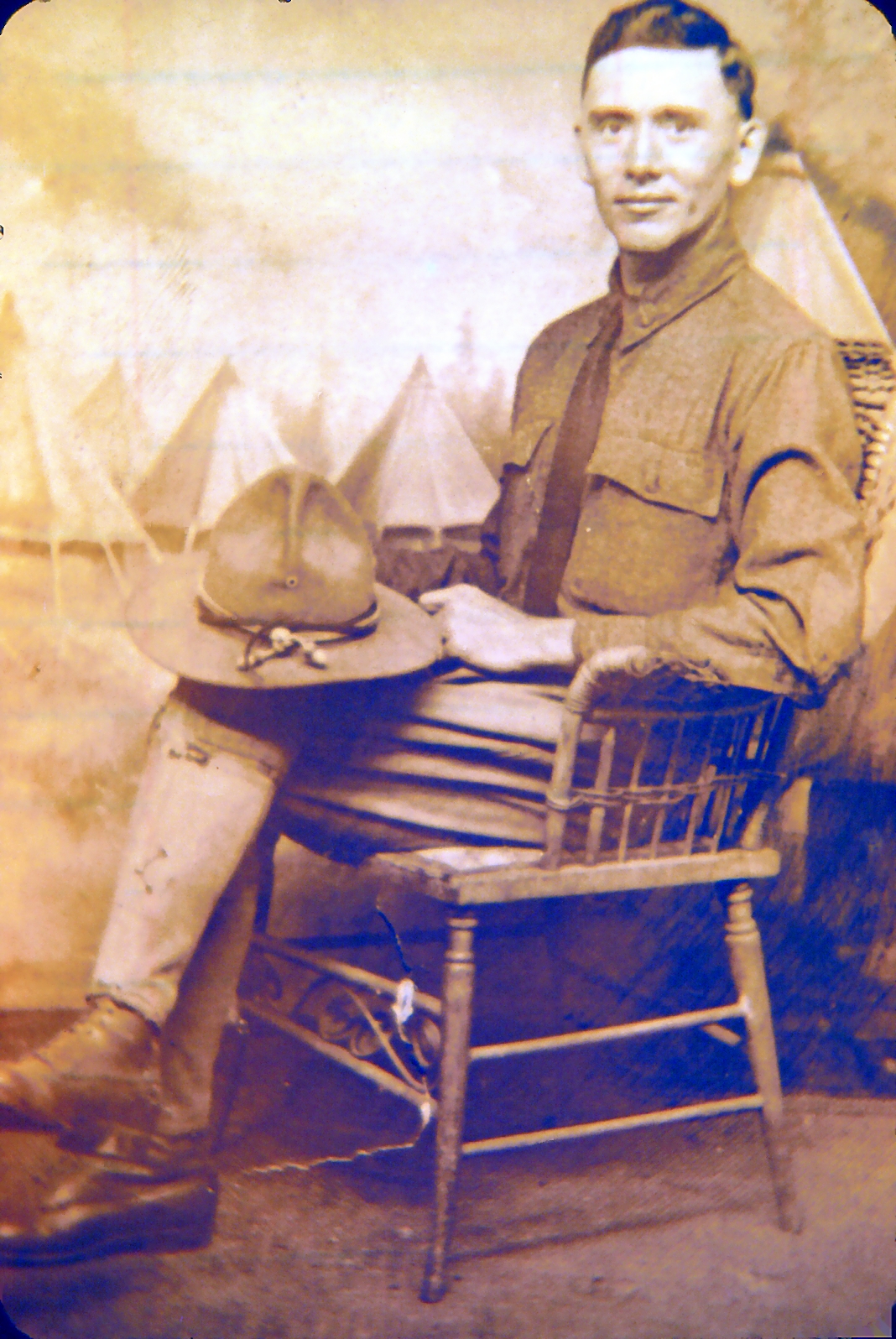 Chet in early 1918 — joined the Air Corps