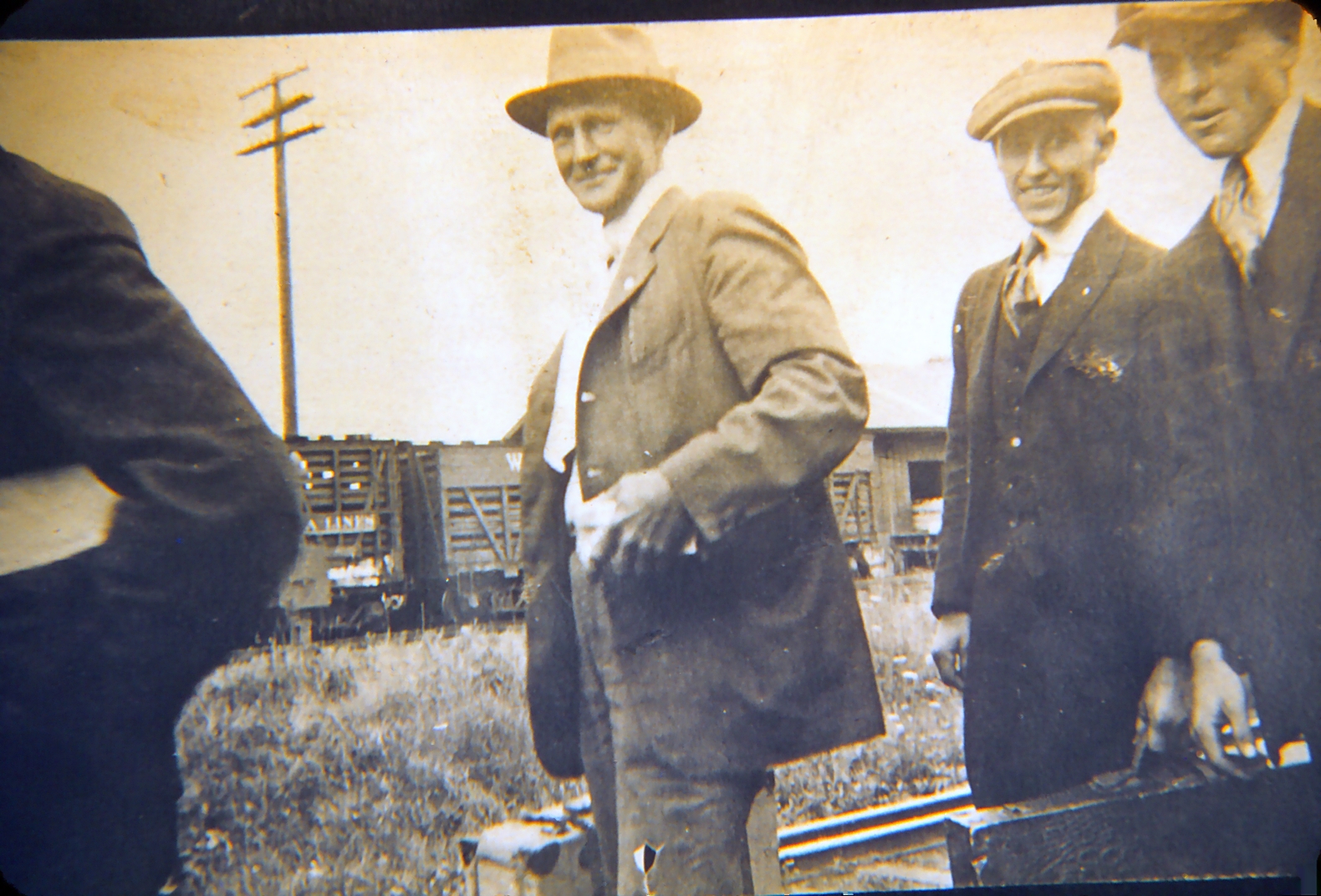 Clarence (right) on a road trip right after graduation — they went all the way to North Dakota!