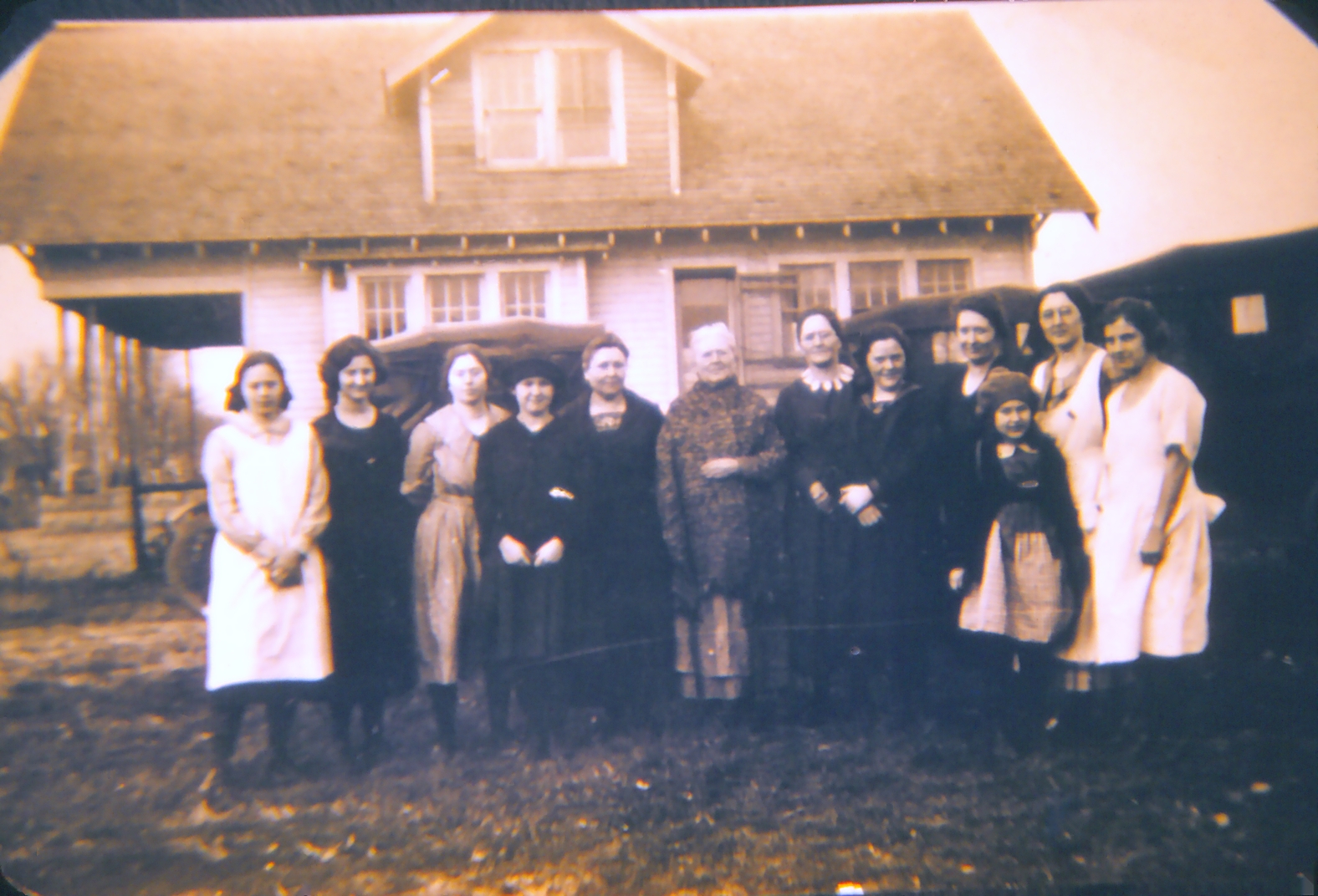 A gathering of Query women — Hattie is on the far right