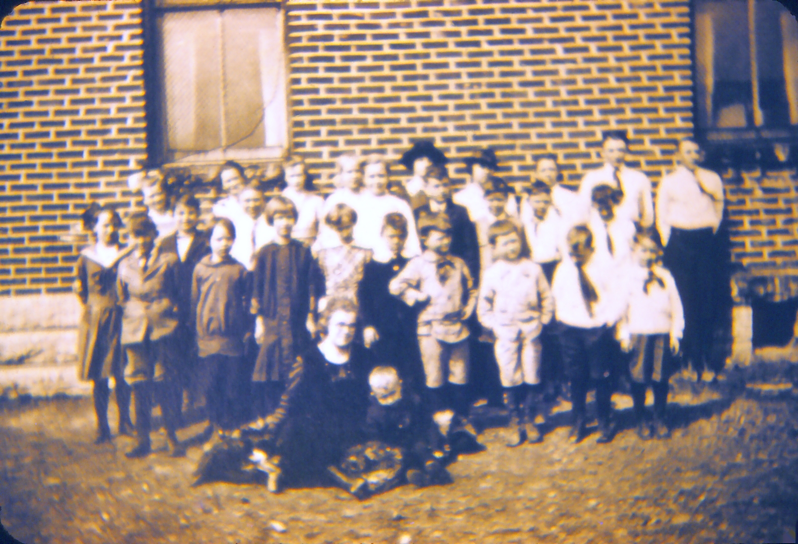 Hattie with her school children